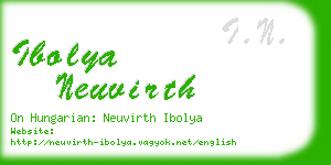 ibolya neuvirth business card